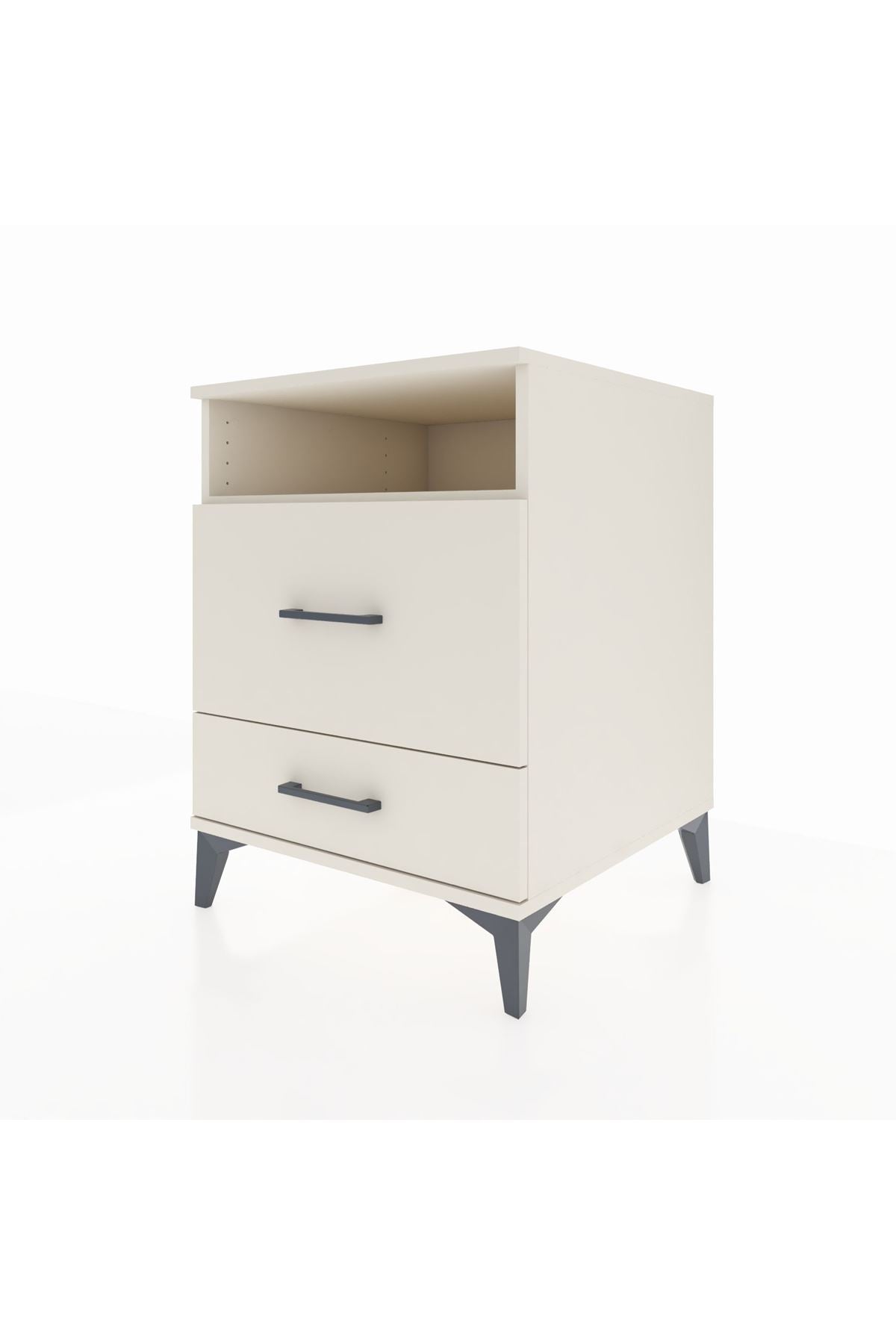 Kronos Komodin Tek Raflı 2 Çekmeceli 60x59x80 Aytaşı-Aytaşı