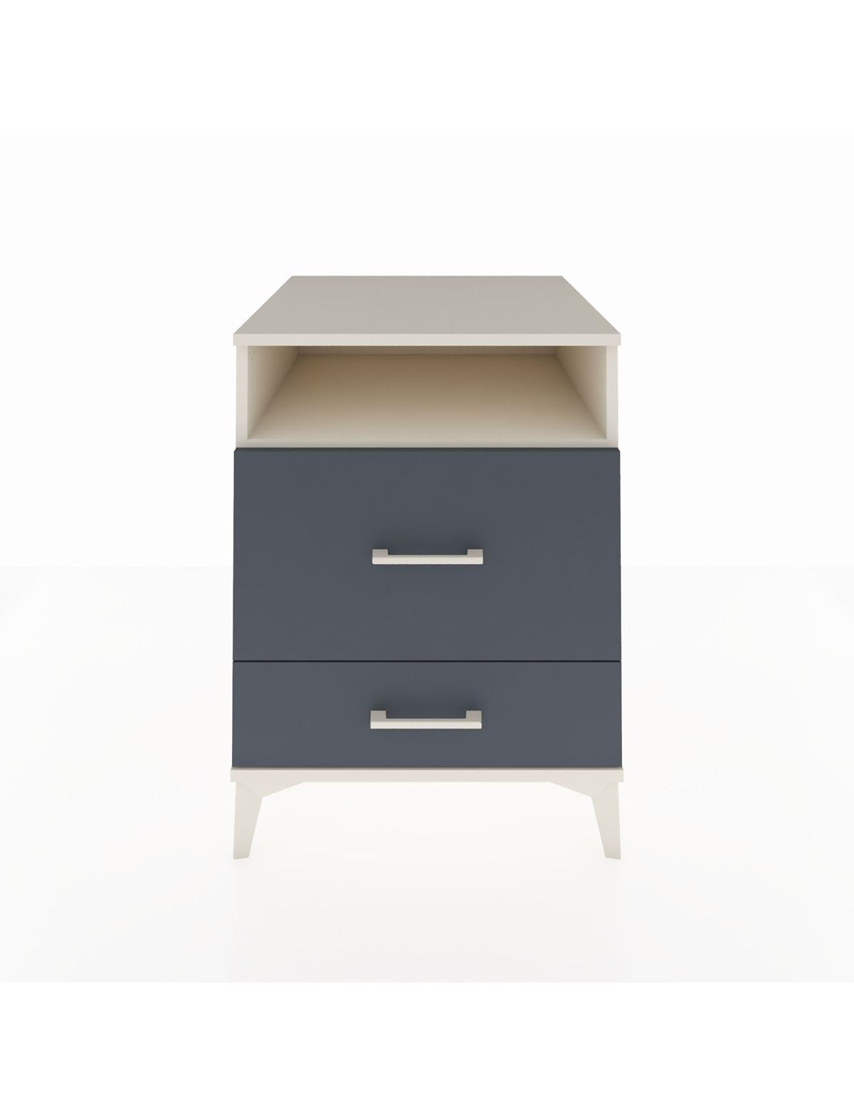 Kronos Komodin Tek Raflı 2 Çekmeceli 60x59x80 Aytaşı-Antrasit