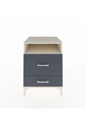 Kronos Komodin Tek Raflı 2 Çekmeceli 60x59x80 Aytaşı-Antrasit
