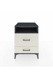 Kronos Komodin Tek Raflı 2 Çekmeceli 60x59x80 Antrasit-Aytaşı