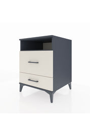 Kronos Komodin Tek Raflı 2 Çekmeceli 60x59x80 Antrasit-Aytaşı