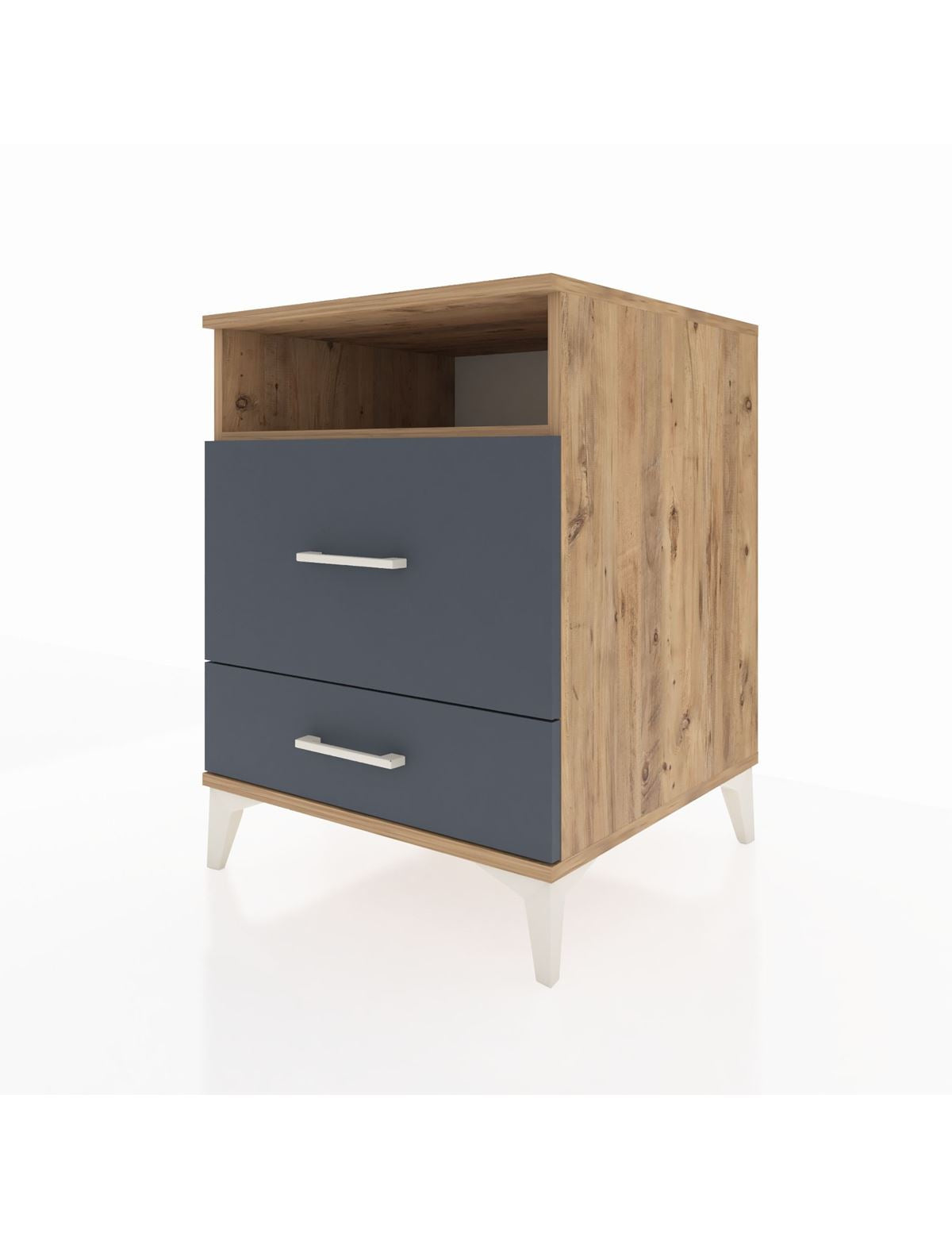 Kronos Komodin Tek Raflı 2 Çekmeceli 60x59x80 - S79M008V8C