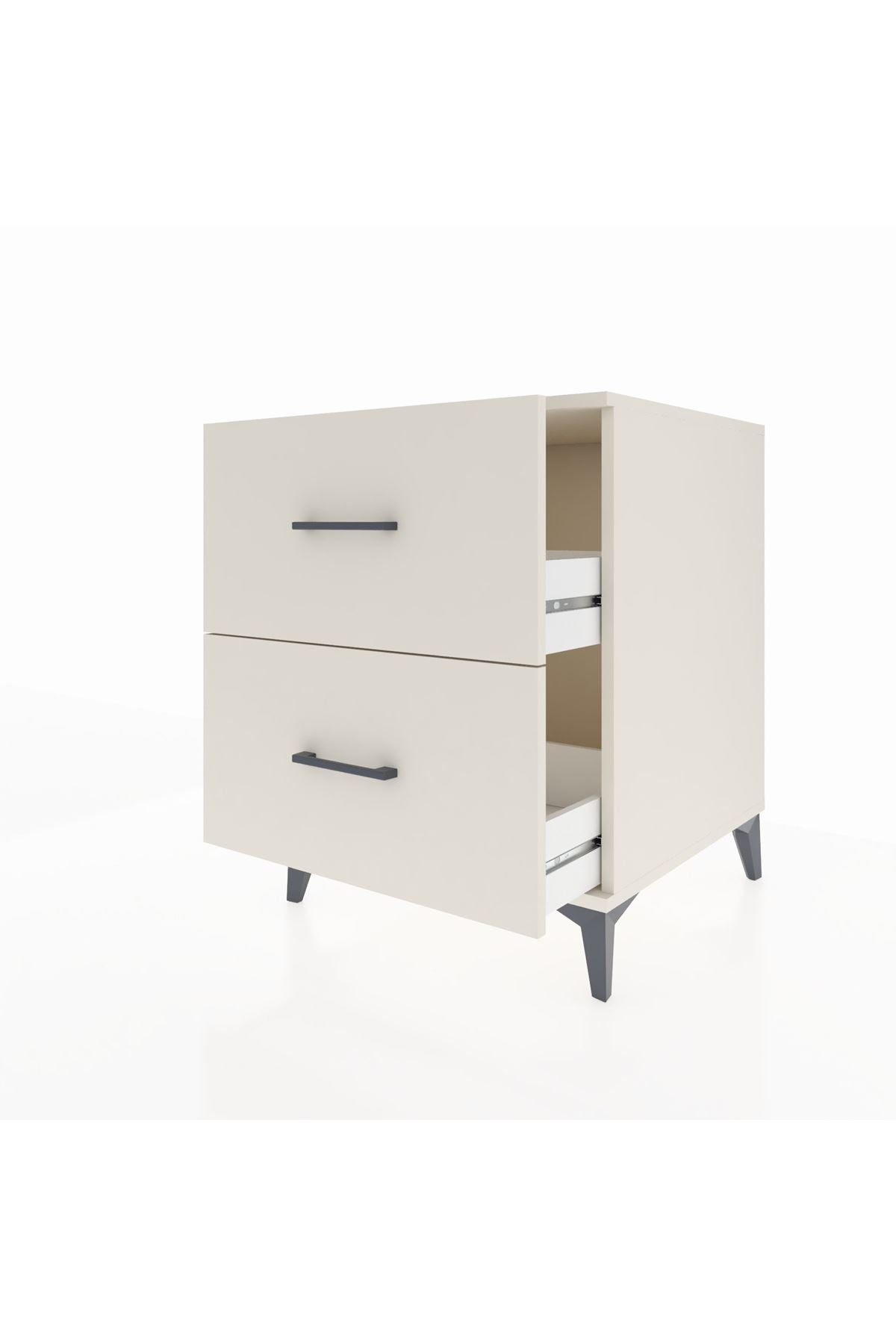 Kronos Komodin 2 Çekmeceli 60x59x80 Aytaşı-Aytaşı