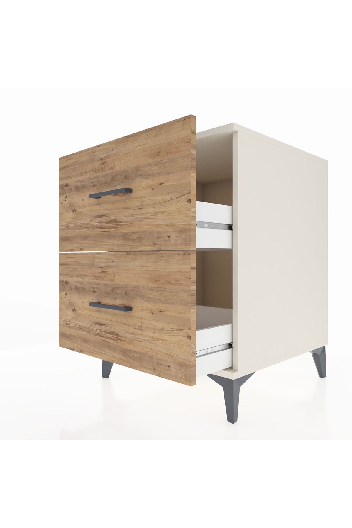 Kronos Komodin 2 Çekmeceli 60x59x80 Aytaşı-Çam