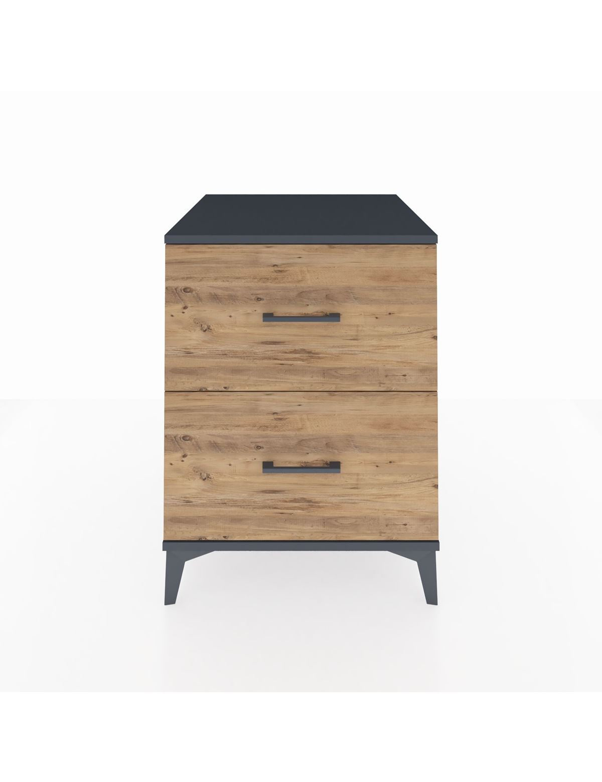 Kronos Komodin 2 Çekmeceli 60x59x80 Antrasit-Çam