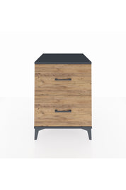 Kronos Komodin 2 Çekmeceli 60x59x80 Antrasit-Çam