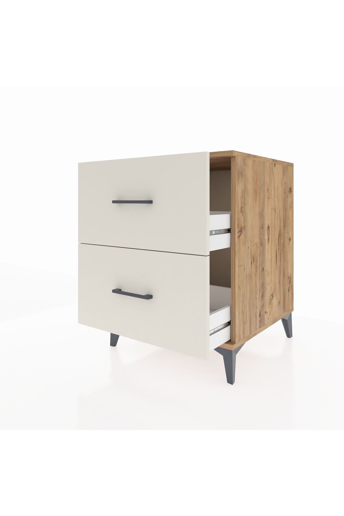 Kronos Komodin 2 Çekmeceli 60x59x80 Çam-Aytaşı