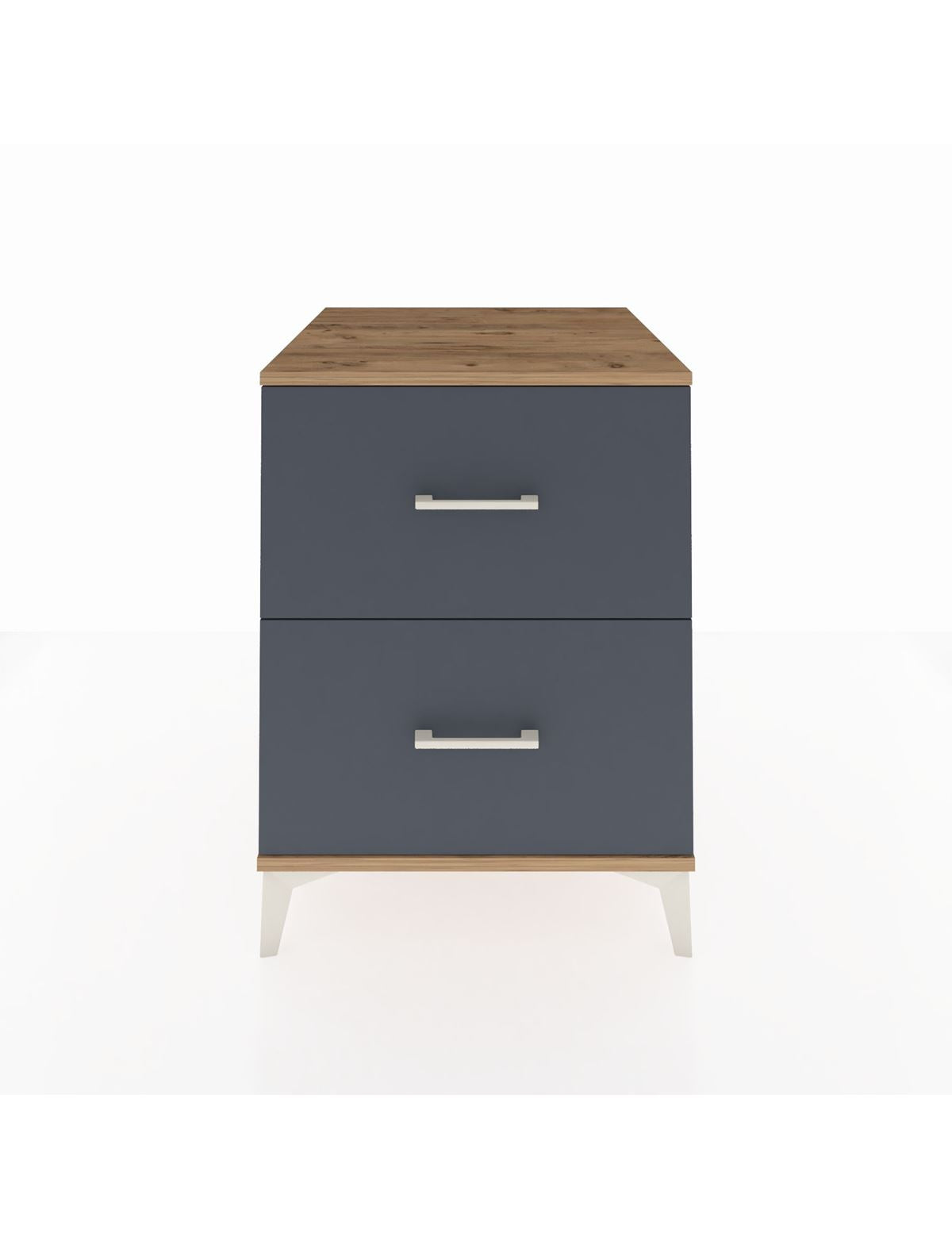 Kronos Komodin 2 Çekmeceli 60x59x80 Çam-Antrasit