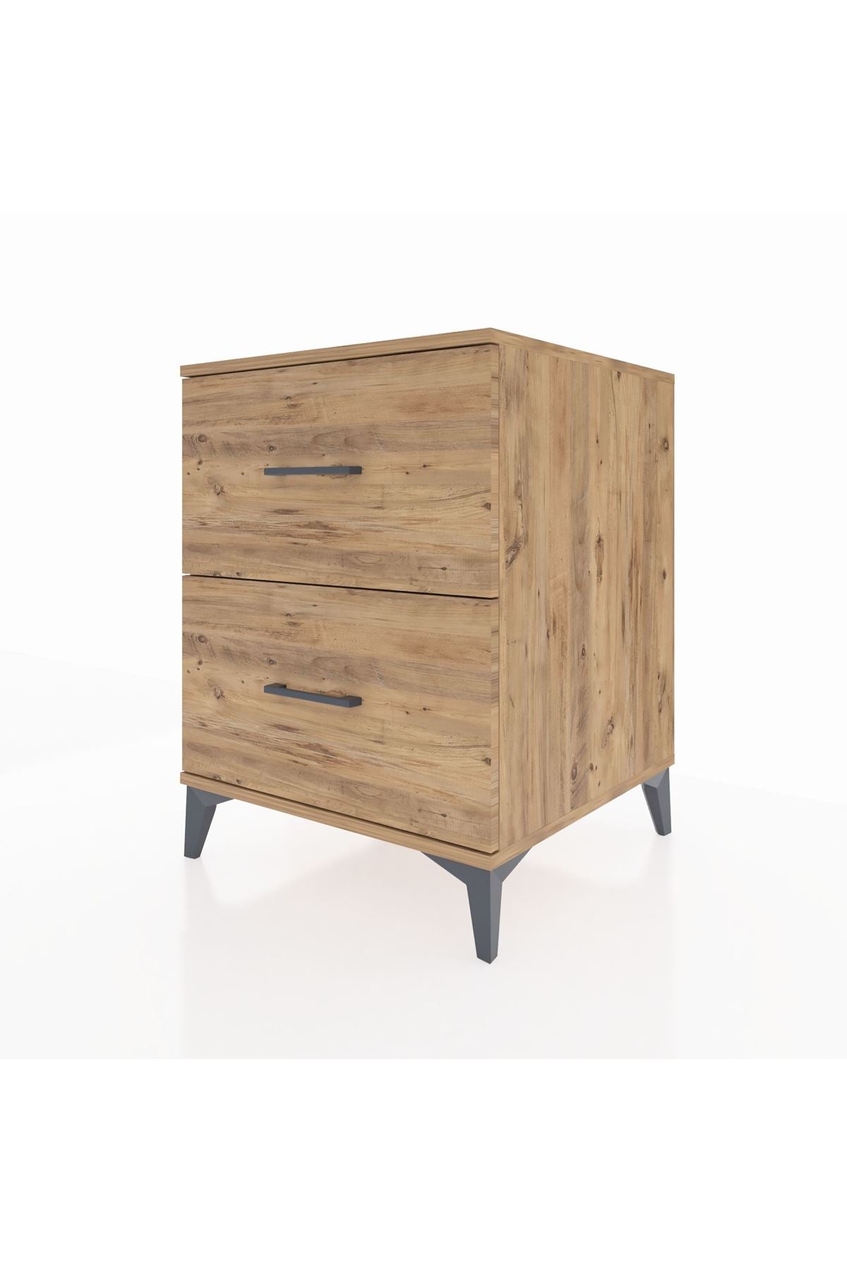 Kronos Komodin 2 Çekmeceli 60x59x80 Çam-Çam