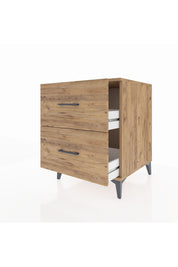 Kronos Komodin 2 Çekmeceli 60x59x80 Çam-Çam
