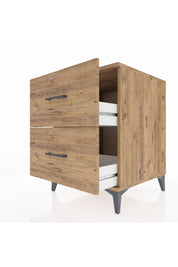 Kronos Komodin 2 Çekmeceli 60x59x80 Çam-Çam