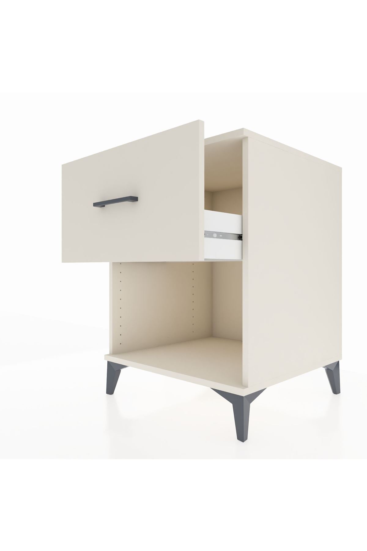 Kronos Komodin Tek Çekmeceli 60x59x80 Aytaşı-Aytaşı