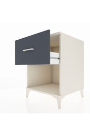 Kronos Komodin Tek Çekmeceli 60x59x80 Aytaşı-Antrasit