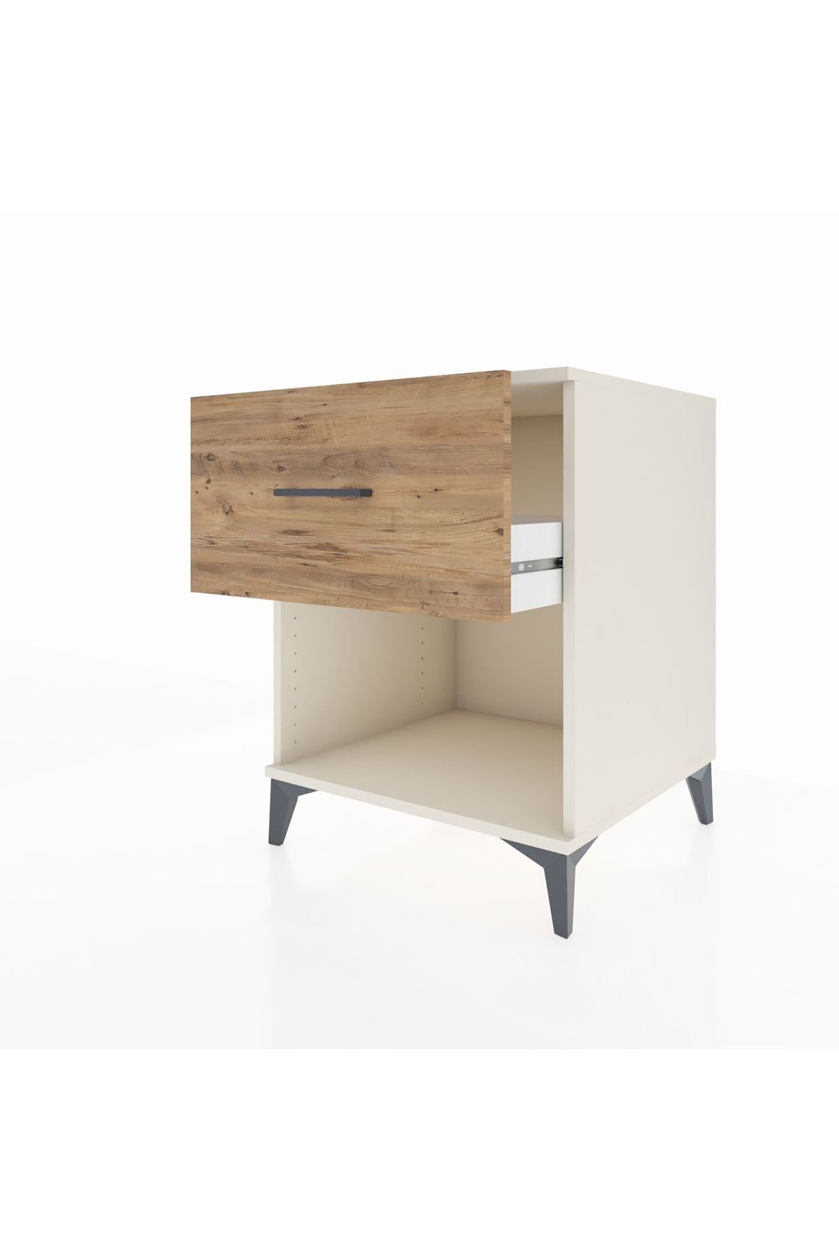 Kronos Komodin Tek Çekmeceli 60x59x80 Aytaşı-Çam