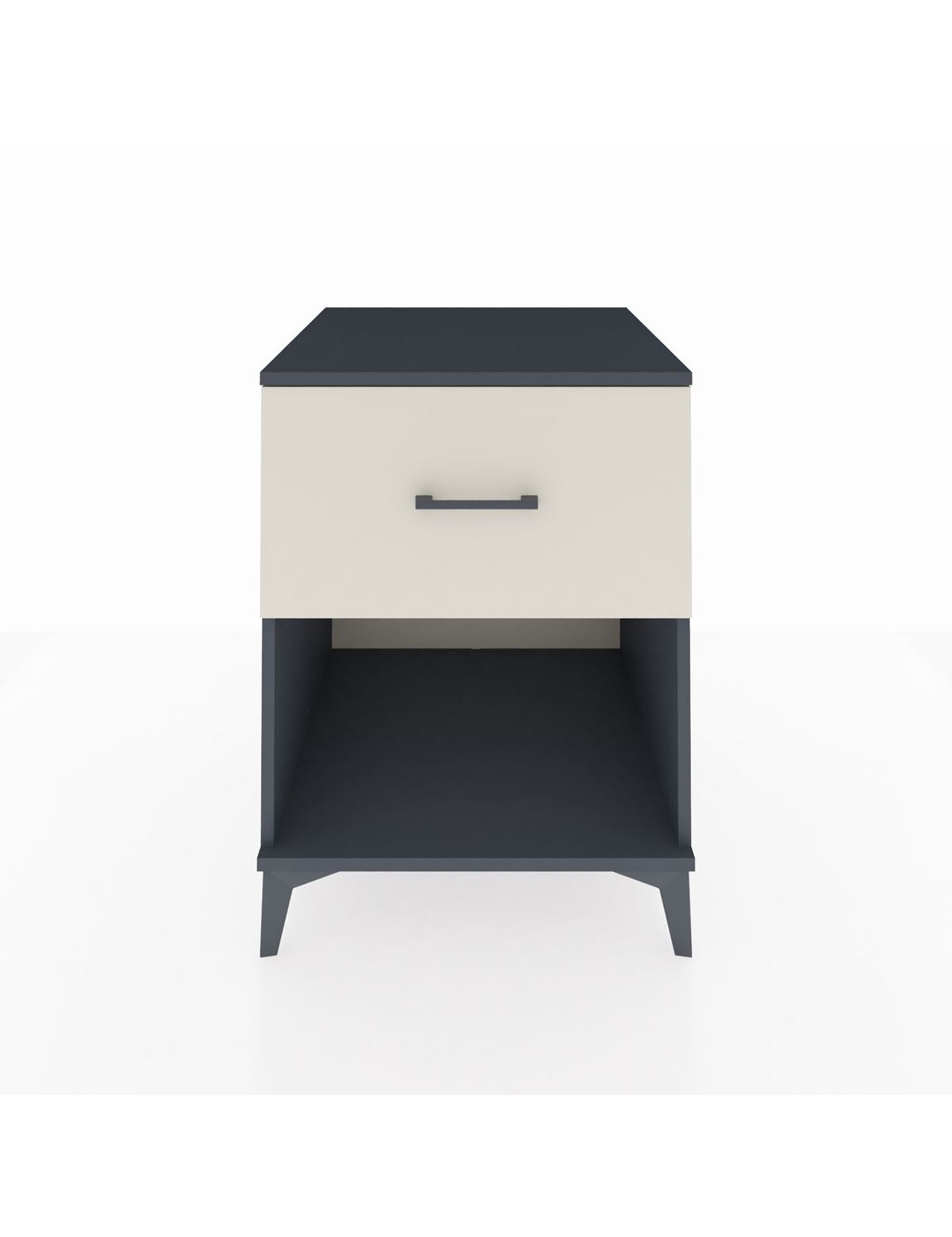 Kronos Komodin Tek Çekmeceli 60x59x80 Antrasit-Aytaşı