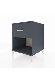 Kronos Komodin Tek Çekmeceli 60x59x80 Antrasit-Antrasit