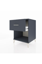 Kronos Komodin Tek Çekmeceli 60x59x80 Antrasit-Antrasit