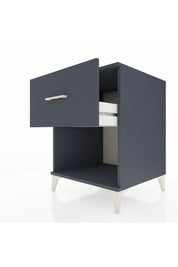 Kronos Komodin Tek Çekmeceli 60x59x80 Antrasit-Antrasit