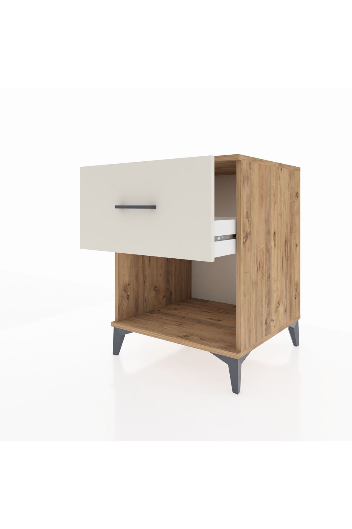 Kronos Komodin Tek Çekmeceli 60x59x80 Çam-Aytaşı