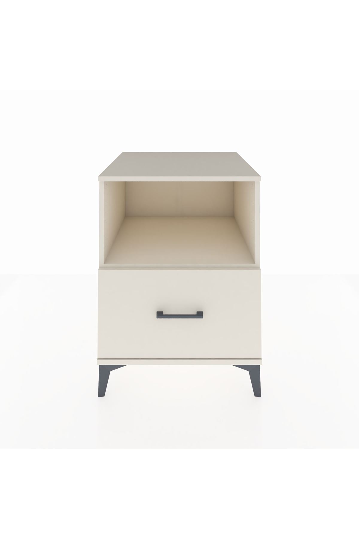 Kronos Komodin Tek Raflı Tek Çekmeceli 60x59x80 Aytaşı-Aytaşı