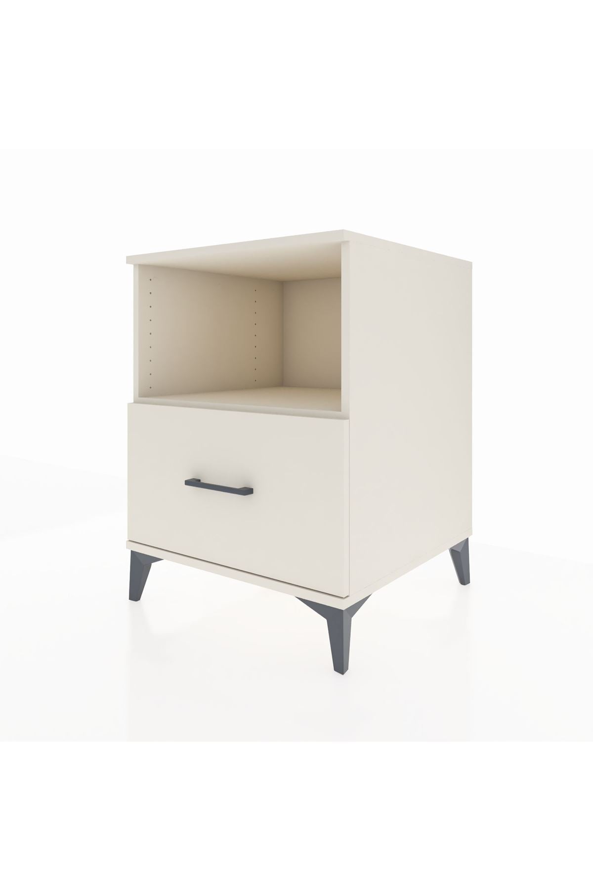 Kronos Komodin Tek Raflı Tek Çekmeceli 60x59x80 Aytaşı-Aytaşı