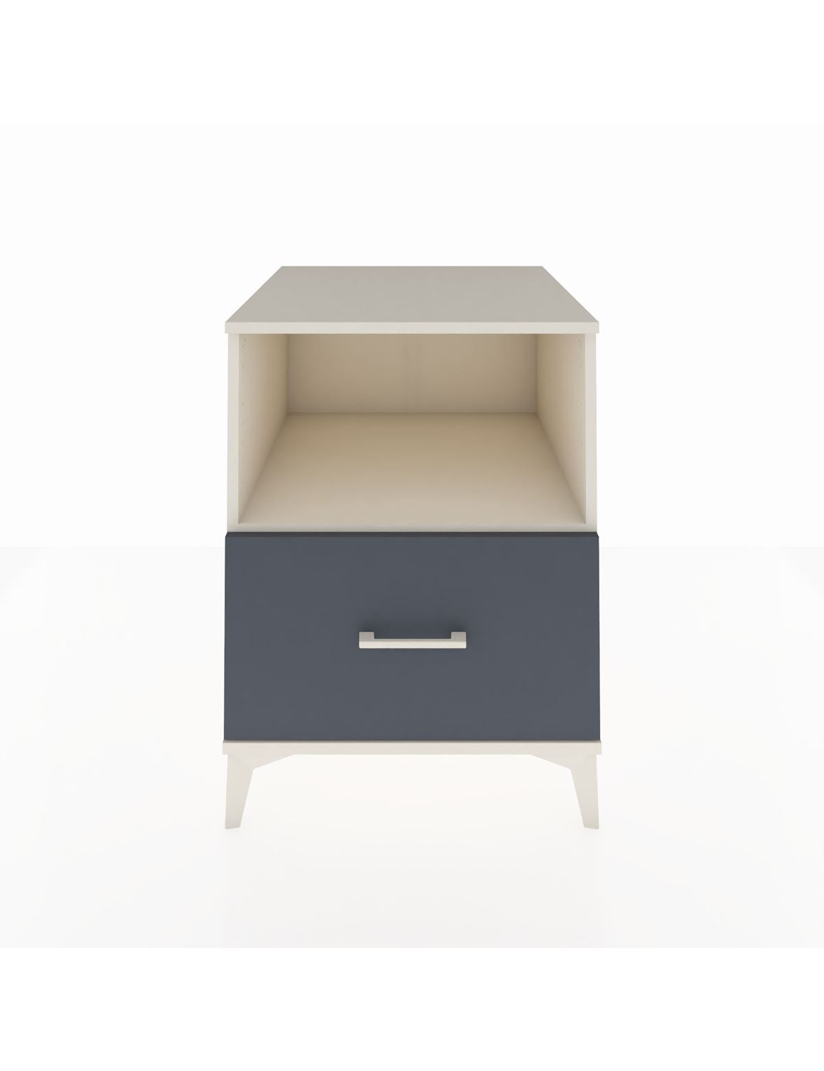 Kronos Komodin Tek Raflı Tek Çekmeceli 60x59x80 Aytaşı-Antrasit