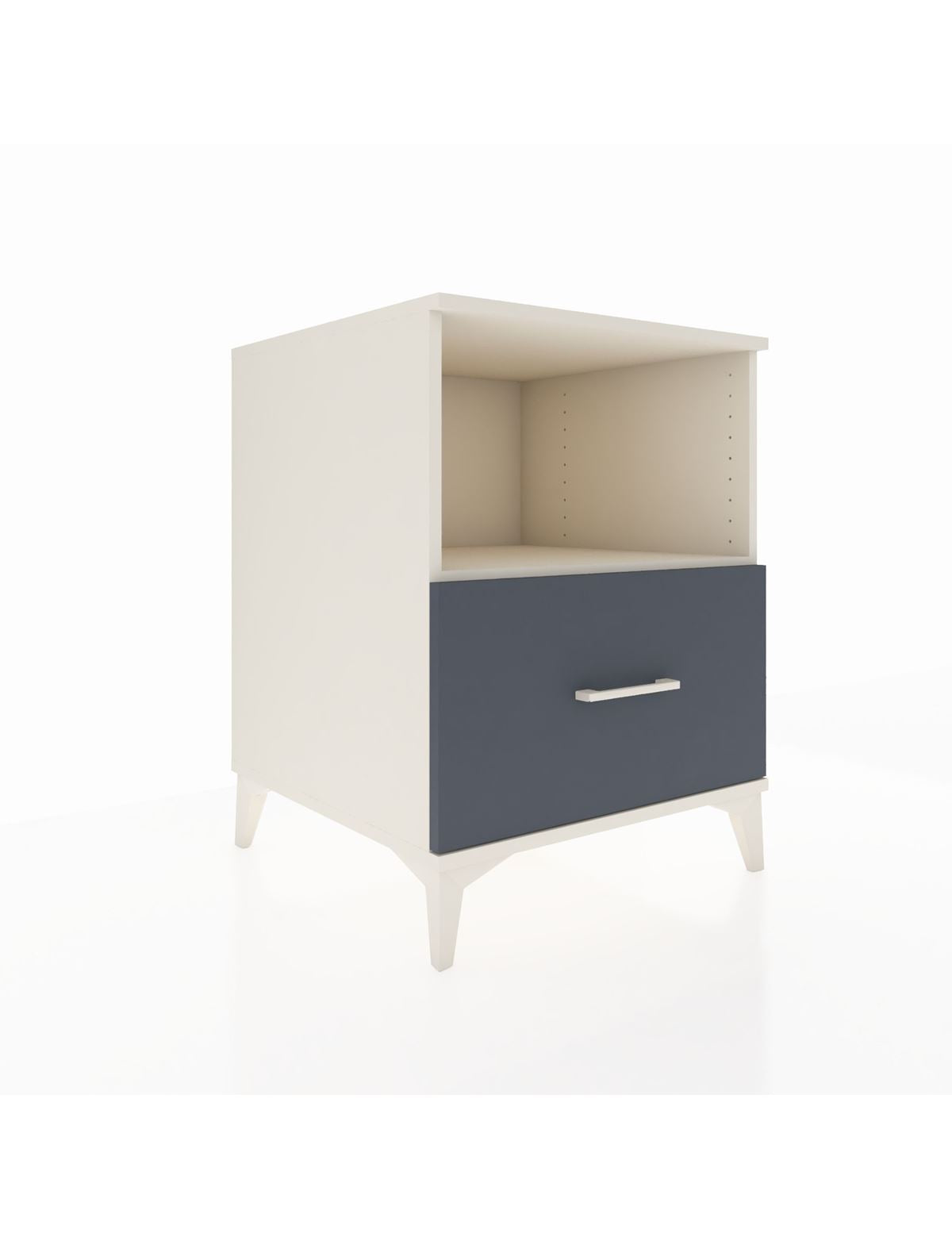 Kronos Komodin Tek Raflı Tek Çekmeceli 60x59x80 Aytaşı-Antrasit