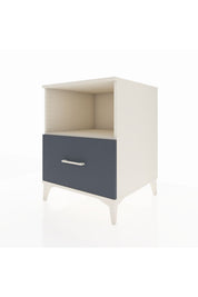 Kronos Komodin Tek Raflı Tek Çekmeceli 60x59x80 Aytaşı-Antrasit