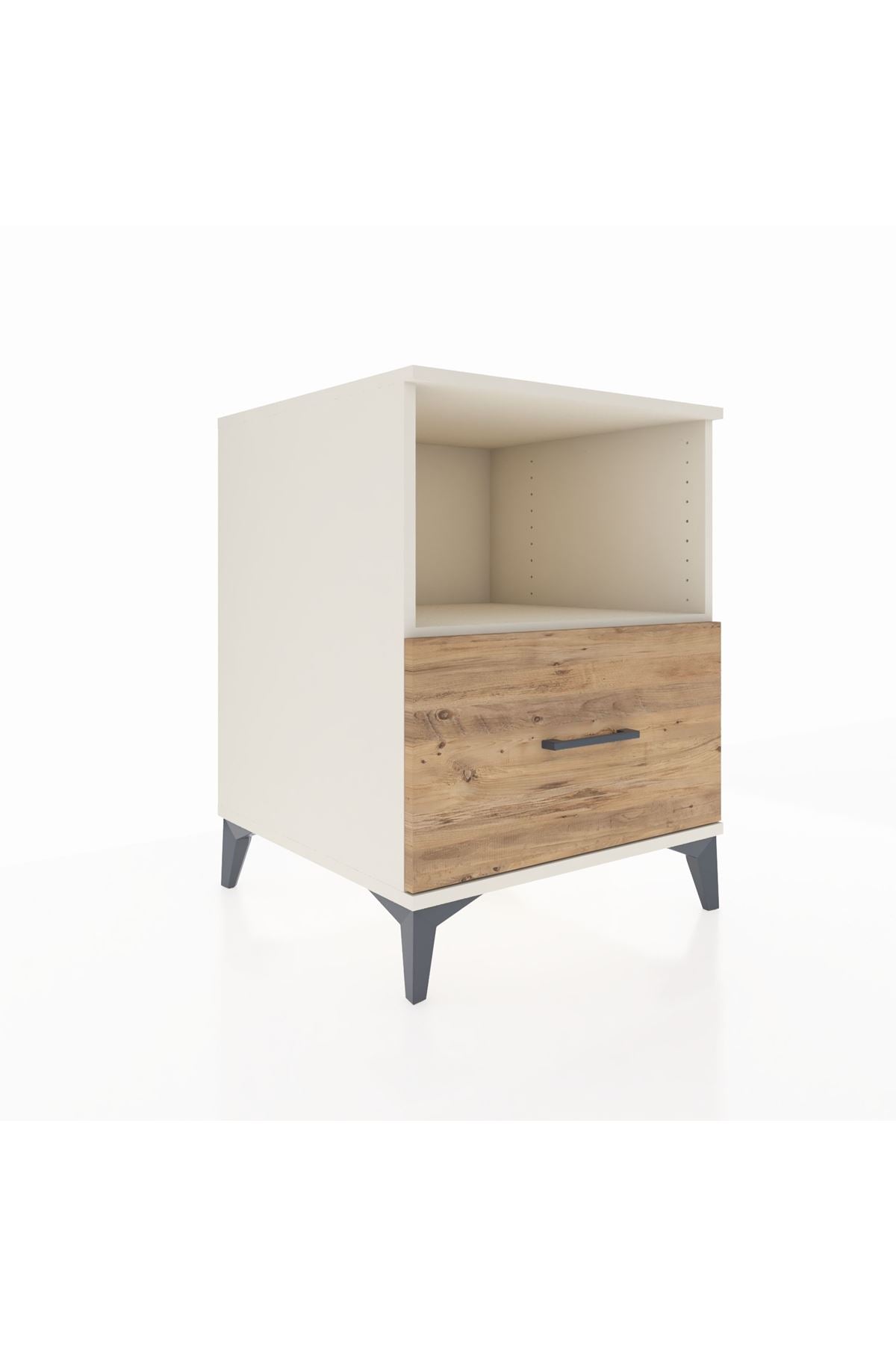 Kronos Komodin Tek Raflı Tek Çekmeceli 60x59x80 Aytaşı-Çam