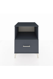 Kronos Komodin Tek Raflı Tek Çekmeceli 60x59x80 Antrasit-Antrasit