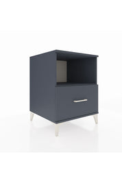 Kronos Komodin Tek Raflı Tek Çekmeceli 60x59x80 Antrasit-Antrasit