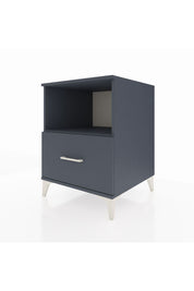 Kronos Komodin Tek Raflı Tek Çekmeceli 60x59x80 Antrasit-Antrasit