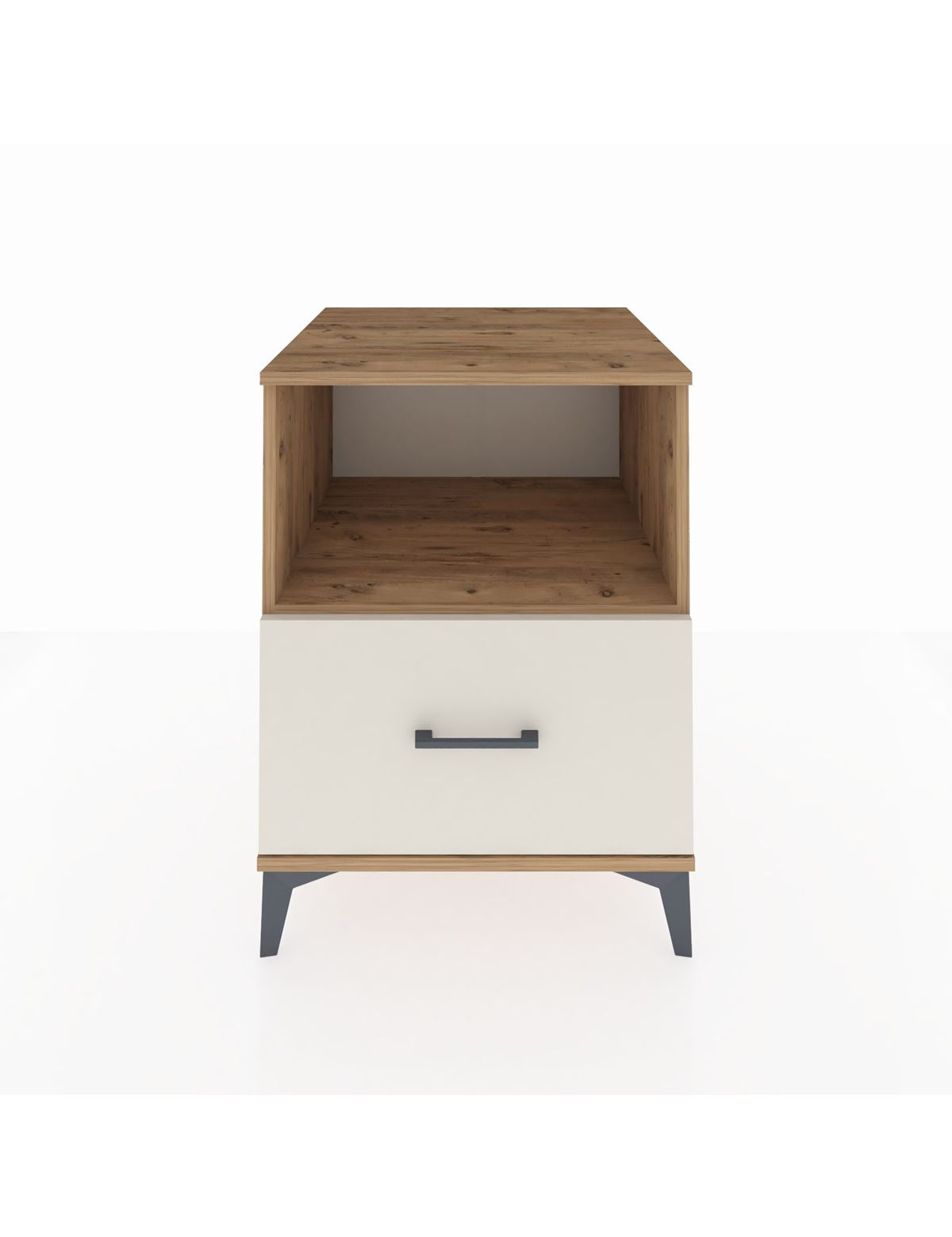 Kronos Komodin Tek Raflı Tek Çekmeceli 60x59x80 Çam-Aytaşı