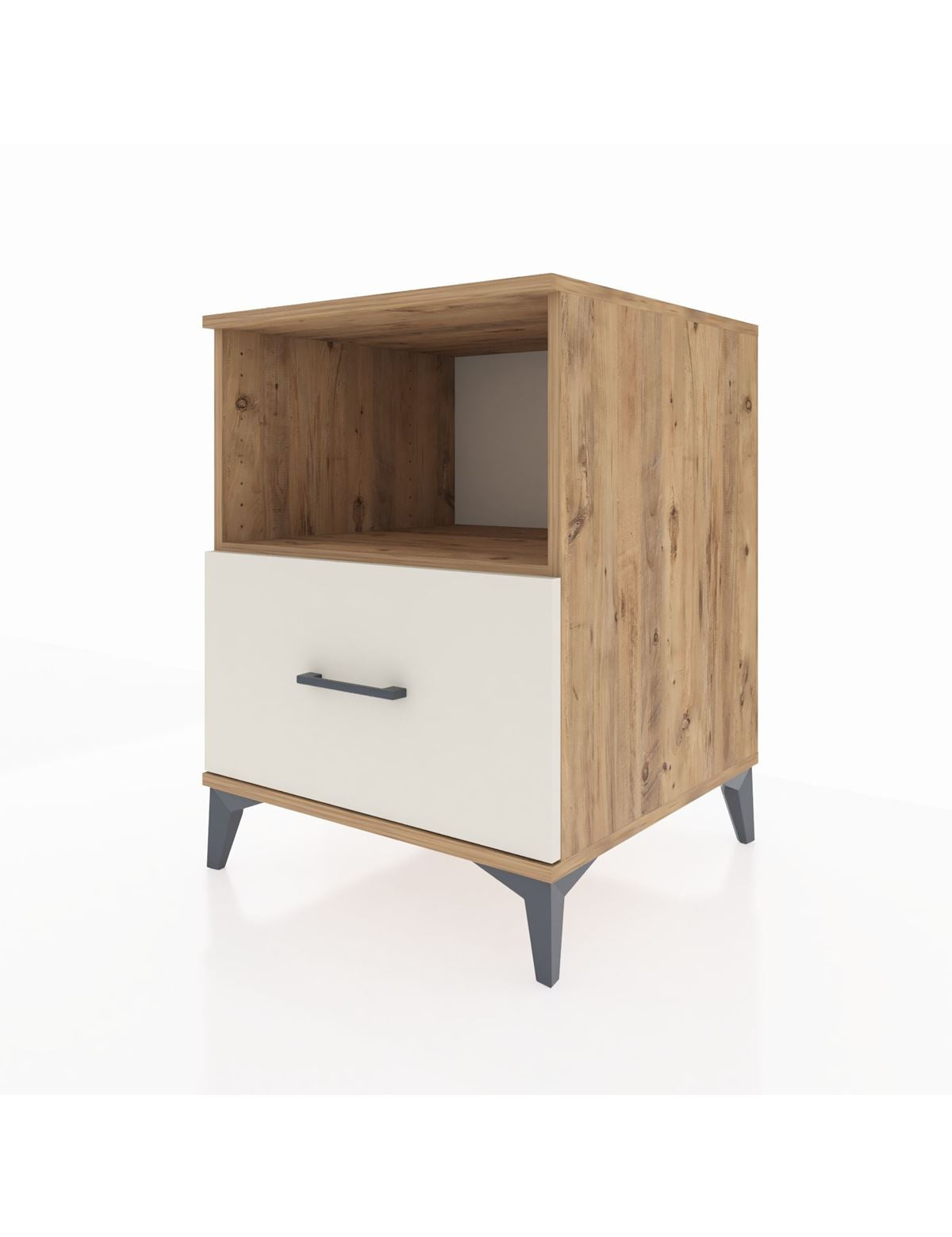 Kronos Komodin Tek Raflı Tek Çekmeceli 60x59x80 - S79M011V7C