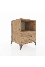 Kronos Komodin Tek Raflı Tek Çekmeceli 60x59x80 Çam-Çam