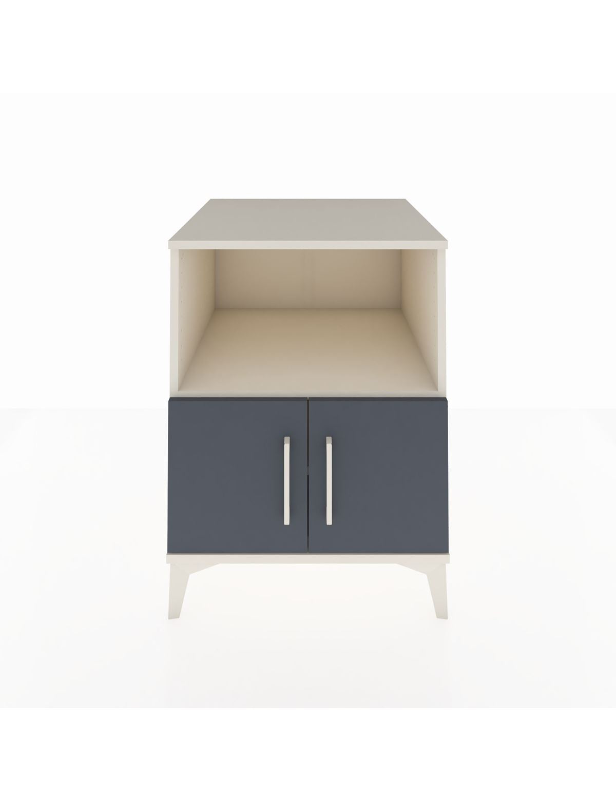 Kronos Komodin 2 Raflı 2 Kapaklı 60x59x80 Aytaşı-Antrasit