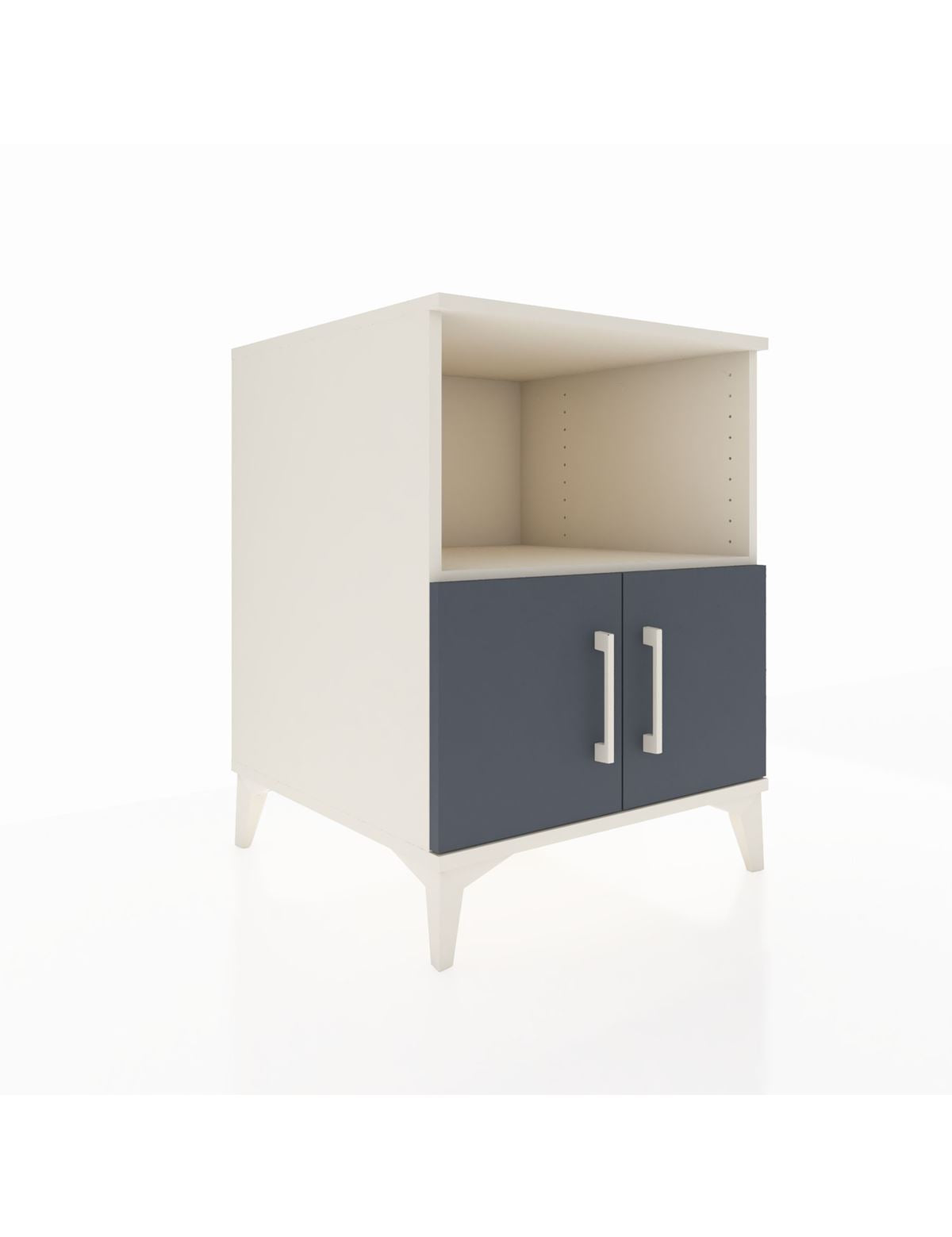 Kronos Komodin 2 Raflı 2 Kapaklı 60x59x80 Aytaşı-Antrasit