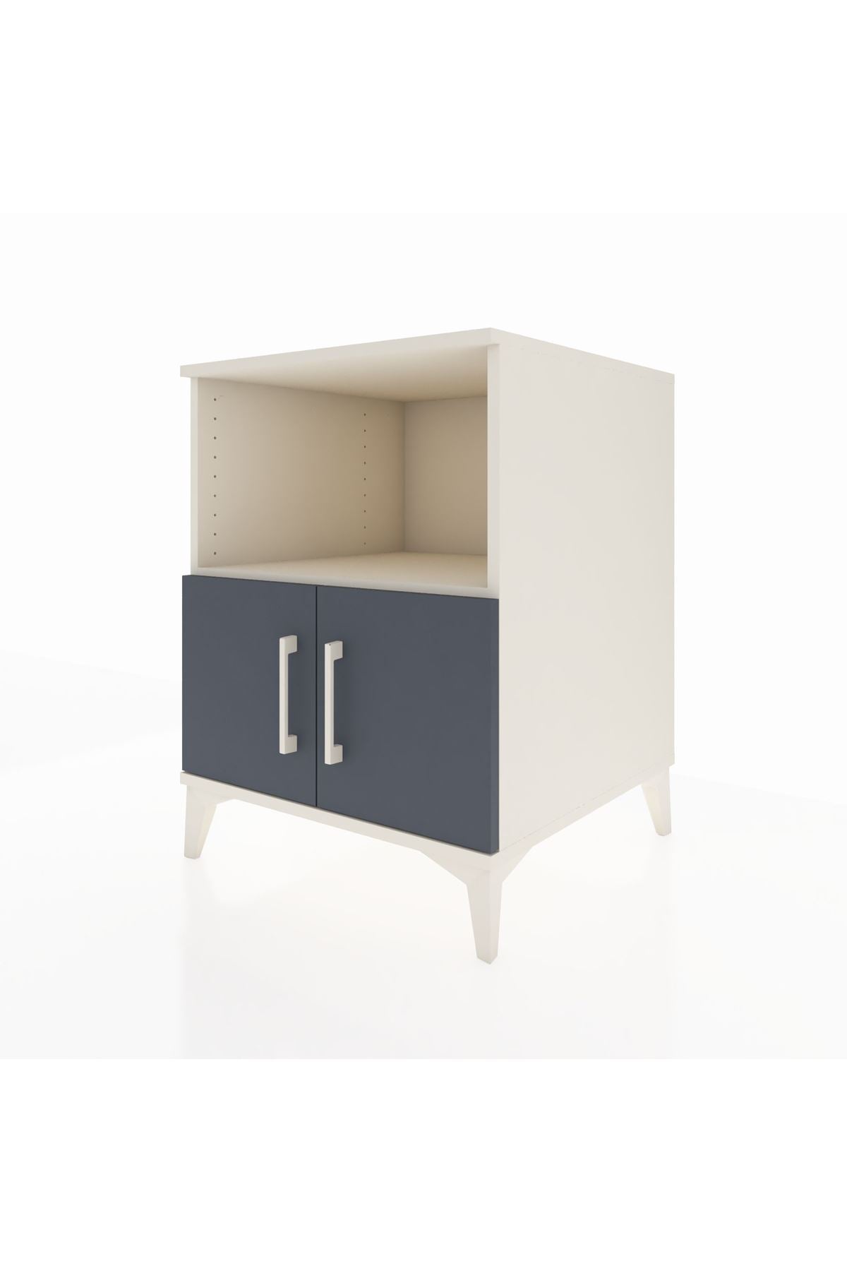 Kronos Komodin 2 Raflı 2 Kapaklı 60x59x80 Aytaşı-Antrasit