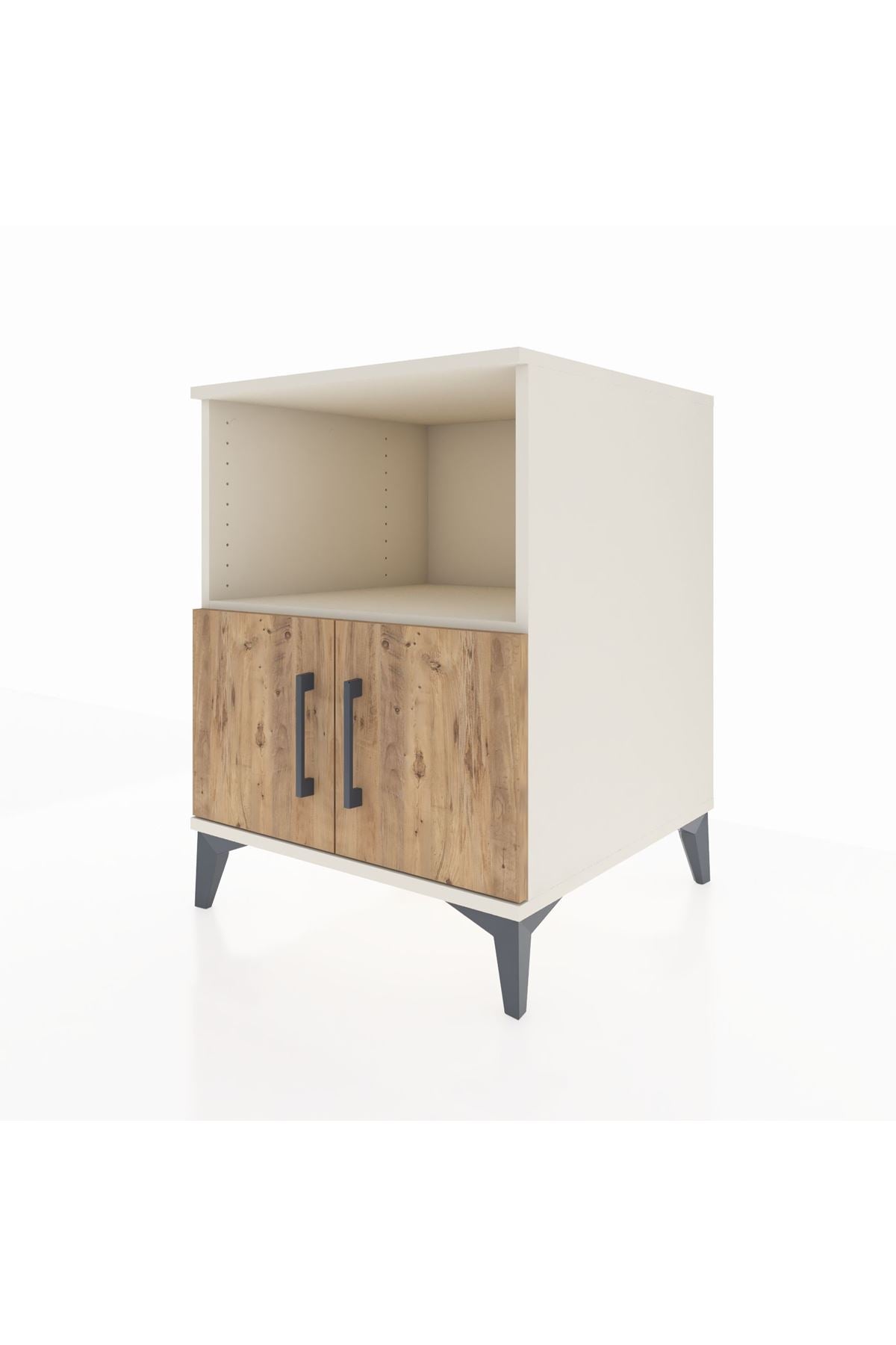 Kronos Komodin 2 Raflı 2 Kapaklı 60x59x80 Aytaşı-Çam