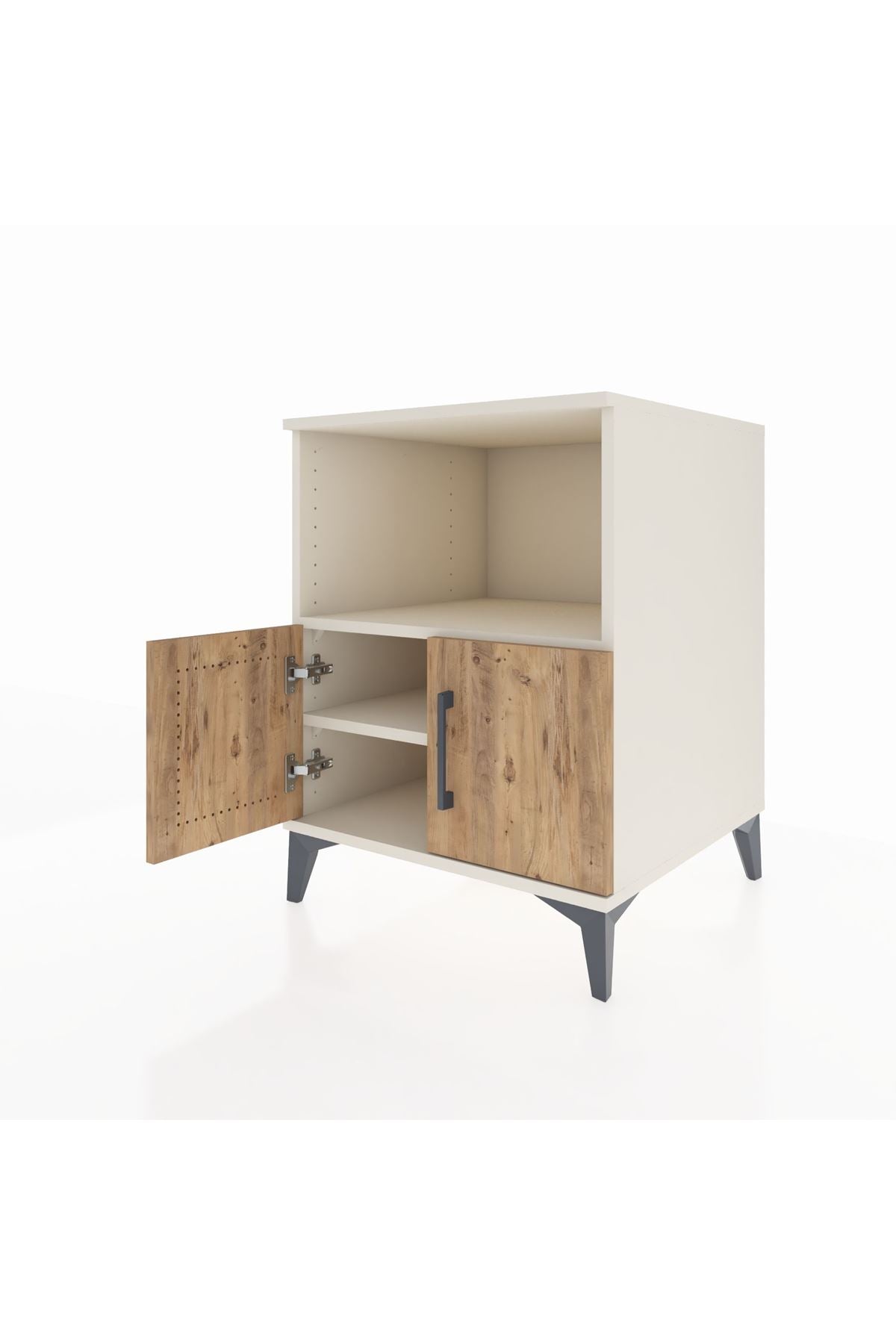 Kronos Komodin 2 Raflı 2 Kapaklı 60x59x80 Aytaşı-Çam