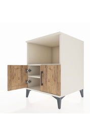 Kronos Komodin 2 Raflı 2 Kapaklı 60x59x80 Aytaşı-Çam