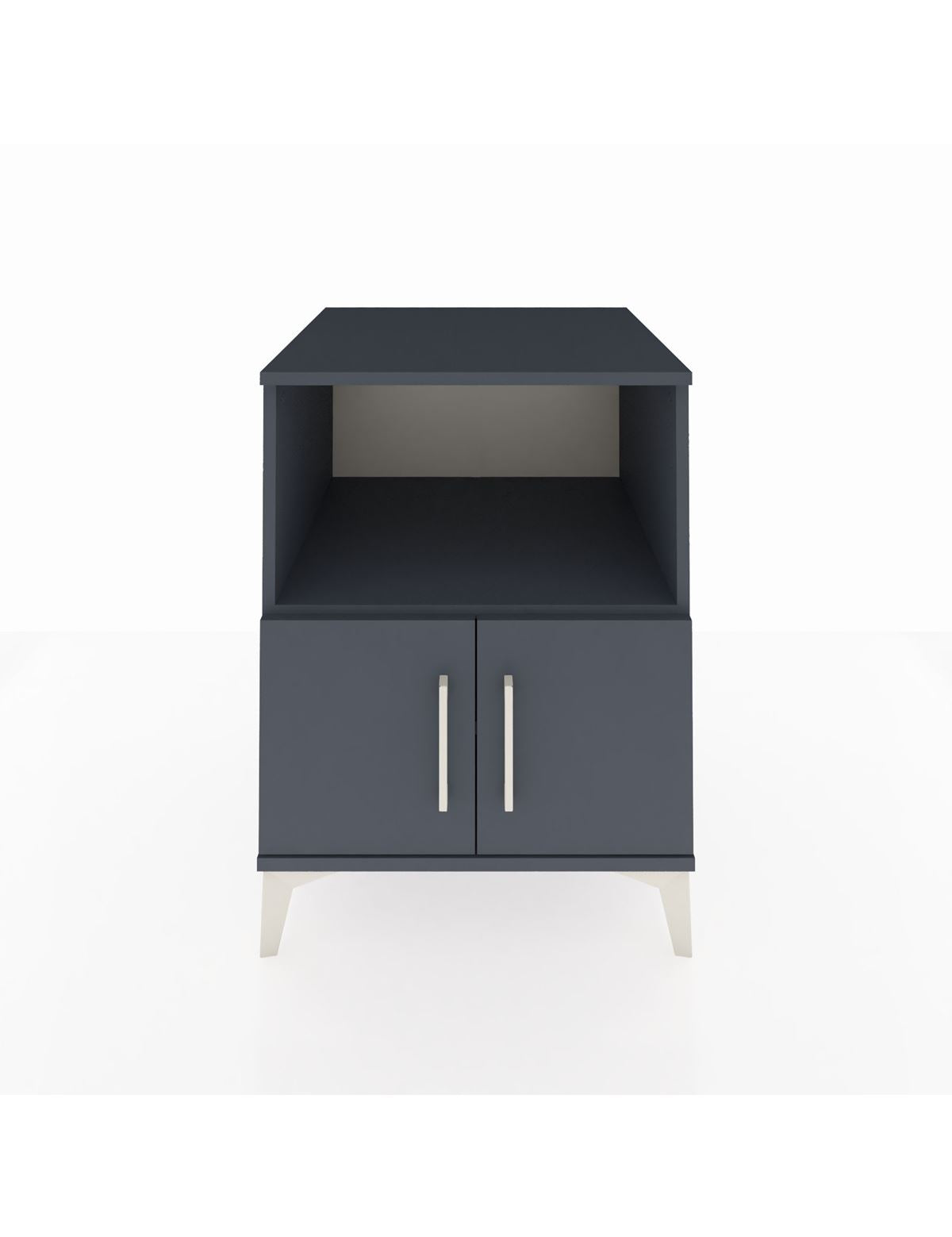 Kronos Komodin 2 Raflı 2 Kapaklı 60x59x80 Antrasit-Antrasit