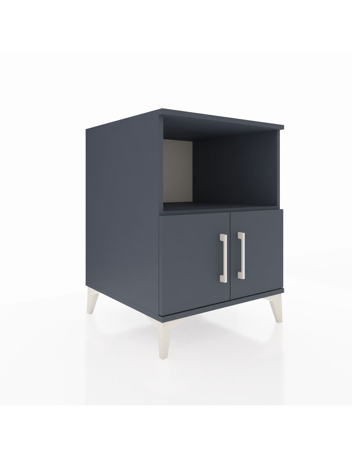 Kronos Komodin 2 Raflı 2 Kapaklı 60x59x80 Antrasit-Antrasit