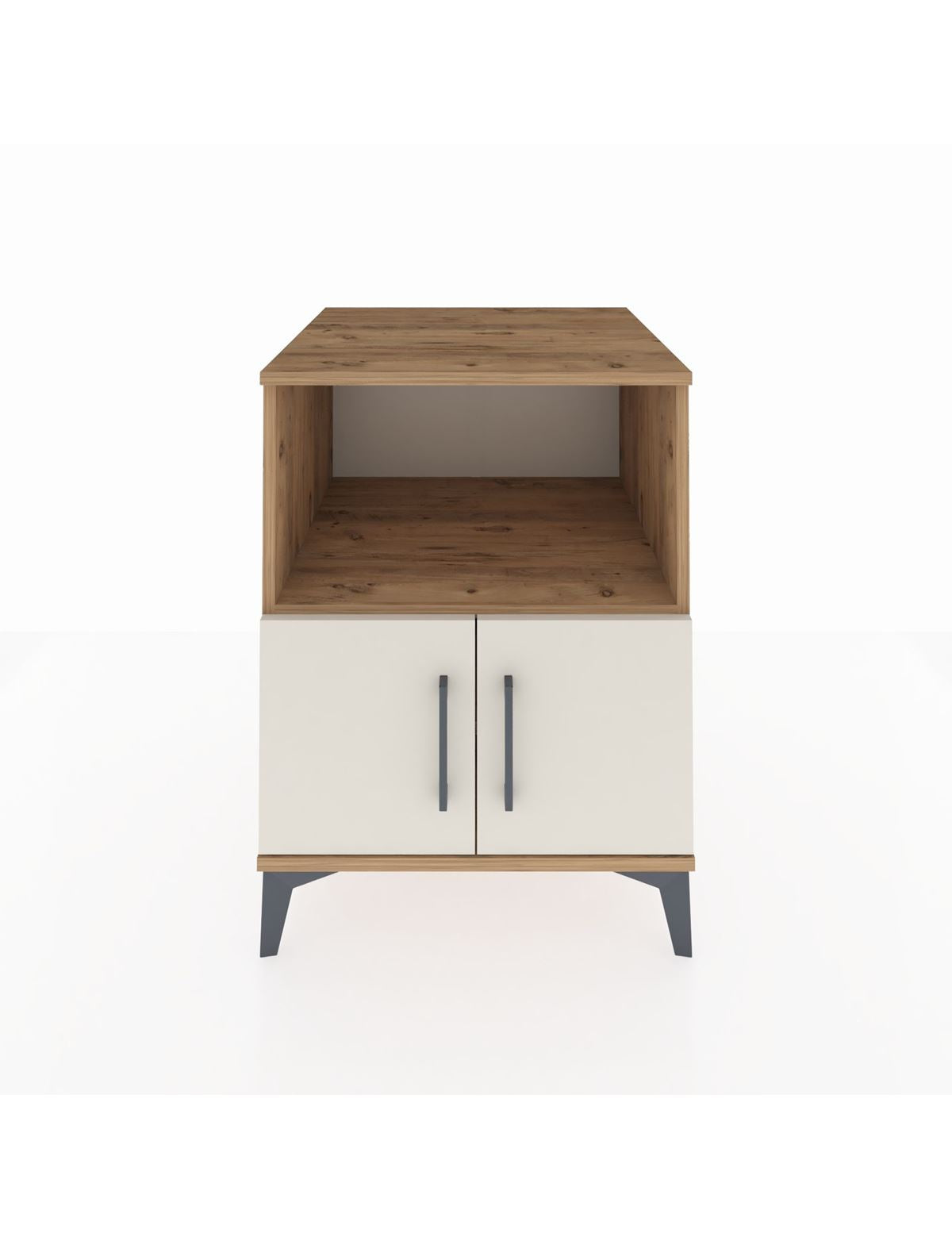 Kronos Komodin 2 Raflı 2 Kapaklı 60x59x80 Çam-Aytaşı