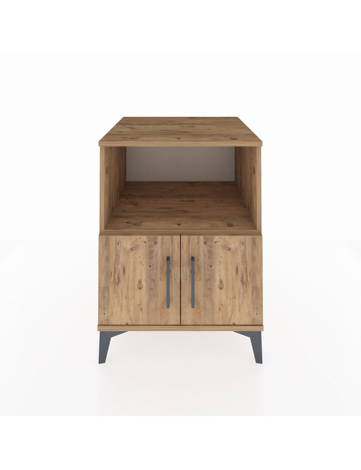 Kronos Komodin 2 Raflı 2 Kapaklı 60x59x80 Çam-Çam