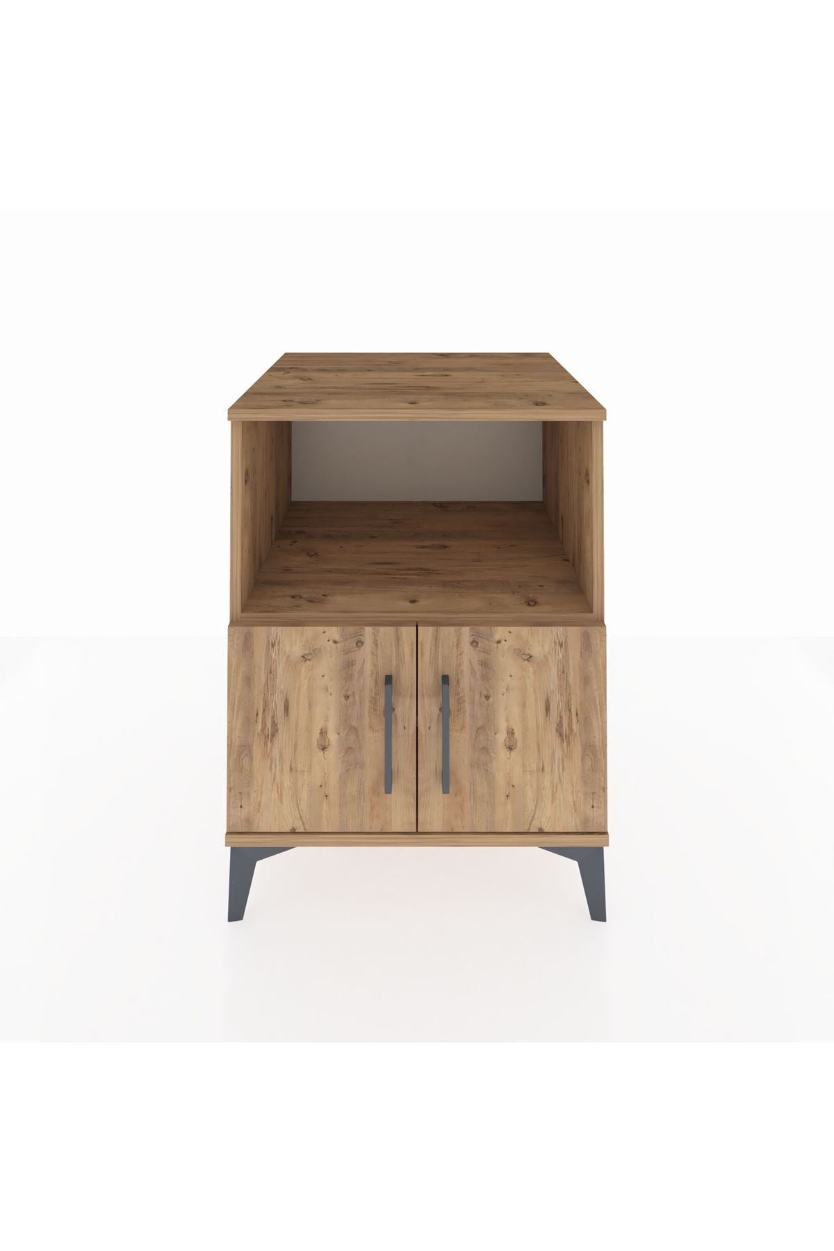 Kronos Komodin 2 Raflı 2 Kapaklı 60x59x80 Çam-Çam