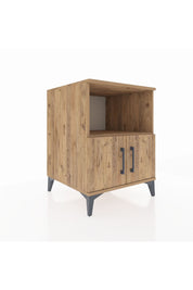 Kronos Komodin 2 Raflı 2 Kapaklı 60x59x80 Çam-Çam