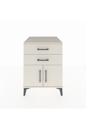Kronos Komodin Tek Raflı 2 Çekmeceli 2 Kapaklı 60x59x80 Aytaşı-Aytaşı