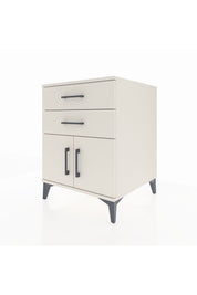 Kronos Komodin Tek Raflı 2 Çekmeceli 2 Kapaklı 60x59x80 Aytaşı-Aytaşı