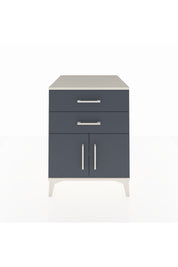 Kronos Komodin Tek Raflı 2 Çekmeceli 2 Kapaklı 60x59x80 Aytaşı-Antrasit